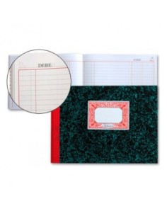 CARTONE CONTABILIDAD CAJA 4º 100 HOJAS DEBE Y HABER